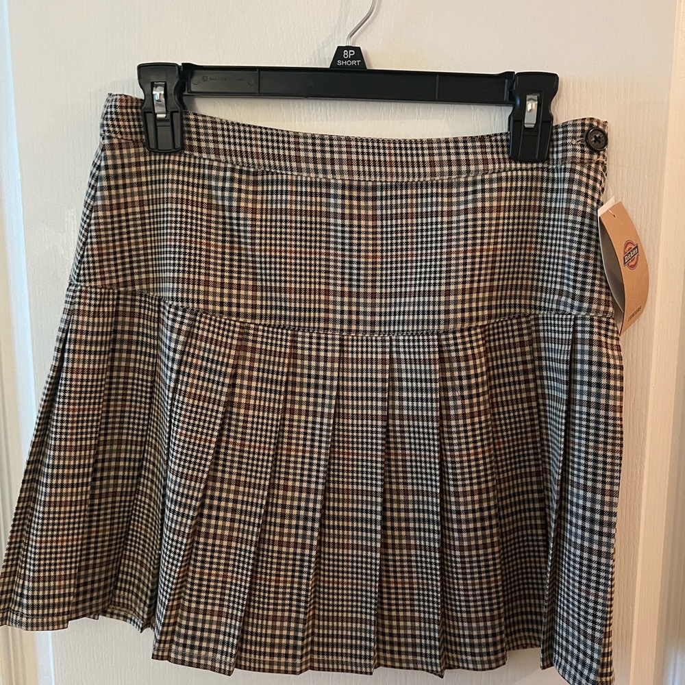 Plaid Pleated Skirt